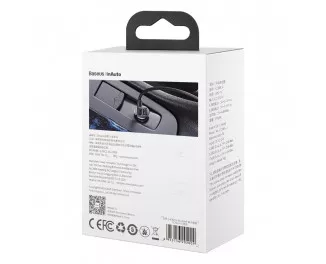 Автомобильное зарядное устройство Baseus Grain Pro 4.8A 2USB (CCALLP-01) Black