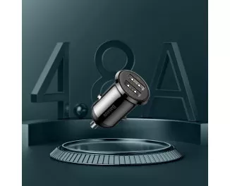 Автомобильное зарядное устройство Baseus Grain Pro 4.8A 2USB (CCALLP-01) Black