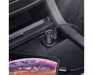 Автомобільний зарядний пристрій Baseus Magic Series PPS digital display 45W (Type-c PD+QC) (CCMLC20C-01) Black