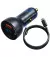Автомобильное зарядное устройство Baseus Particular Digital Display PPS Dual Quick Charger 65W Suit (with Cable Type-C to Type-C) (TZCCKX-0G) Gray