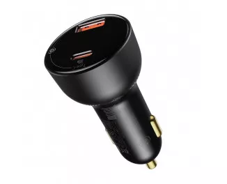 Автомобильное зарядное устройство Baseus Superme Digital Display PPS Dual Quick Charger 100W (CCZX-01) Black