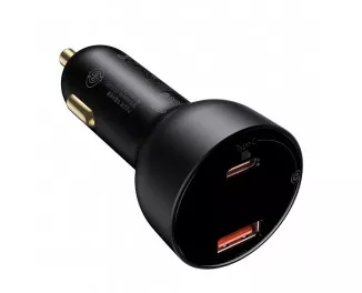 Автомобильное зарядное устройство Baseus Superme Digital Display PPS Dual Quick Charger 100W (CCZX-01) Black