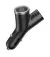 Автомобильное зарядное устройство Baseus Y Type dual USB+cigarette lighter extended car charger Black (CCALL-YX01)
