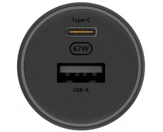 Автомобильное зарядное устройство Xiaomi 67W Car Charger (USB-A + Type-C) (BHR6814GL)