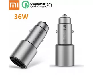 Автомобильное зарядное устройство Xiaomi Car Quick Charger 3.0 36W (CZCDQ02ZM) Silver