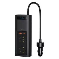 Автомобильный инвертор Baseus In-car Inverter 150W (220V CN/EU) (CRNBQ-A01) Black