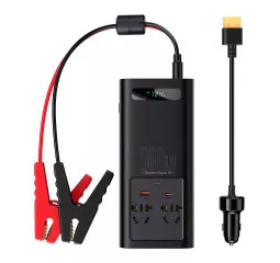 Автомобильный инвертор Baseus Super Si Power Inverter 500W (220V CN/EU) (CGNB000101) Black