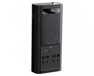 Автомобільний інвертор Baseus IGBT Power Inverter 500W (220V CN/EU) (CGNB000101) Black
