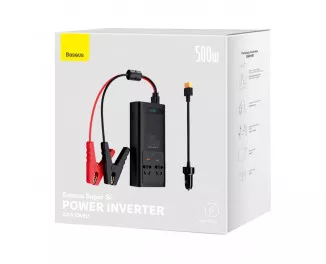 Автомобільний інвертор Baseus IGBT Power Inverter 500W (220V CN/EU) (CGNB000101) Black