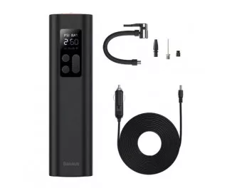 Автомобильный компрессор (электрический) Baseus Super Mini Inflator Pump Black (CRCQ000001)