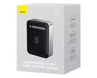 Автономное пусковое устройство Baseus Super Energy 2-in-1 Jump Starter 8000 mAh 1000A (CGCN000001) Black