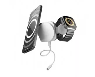 Беcпроводное зарядное устройство Zens 2-in-1 MagSafe + Watch Travel Charger - White (ZEDC24W/00)