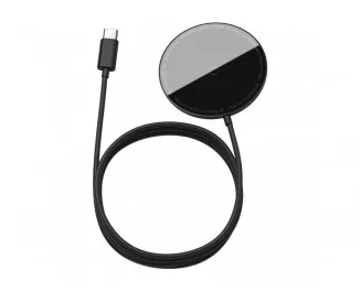 Беспроводное зарядное устройство Baseus Simple Mini Magnetic Wireless Charger 15W (MagSafe for iPhone) (WXJK-F01) Black
