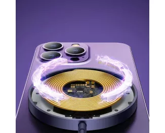 Бездротовий зарядний пристрій Baseus Simple Mini3 Magnetic Wireless Charger 15W (MagSafe for iPhone) (CCJJ040205) Purle