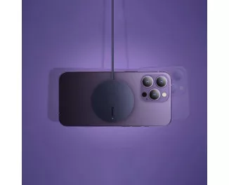 Бездротовий зарядний пристрій Baseus Simple Mini3 Magnetic Wireless Charger 15W (MagSafe for iPhone) (CCJJ040205) Purle