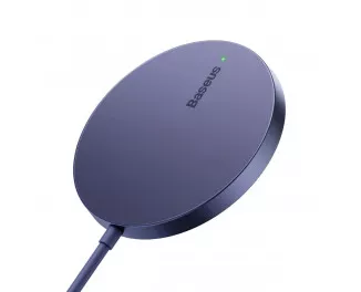 Бездротовий зарядний пристрій Baseus Simple Mini3 Magnetic Wireless Charger 15W (MagSafe for iPhone) (CCJJ040205) Purle