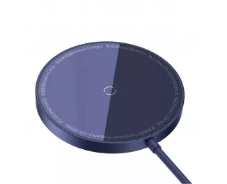 Бездротовий зарядний пристрій Baseus Simple Mini3 Magnetic Wireless Charger 15W (MagSafe for iPhone) (CCJJ040205) Purle