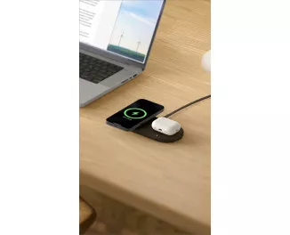 Беспроводное зарядное устройство Belkin 2-in-1 Magnetic Wireless Charging Pad with Qi2 15W Black (WIZ021VFBK)
