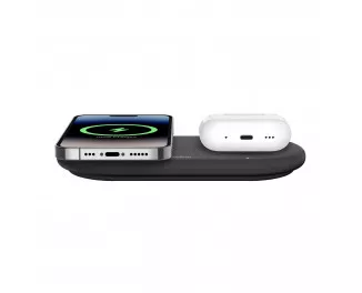 Беспроводное зарядное устройство Belkin 2-in-1 Magnetic Wireless Charging Pad with Qi2 15W Black (WIZ021VFBK)