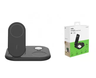 Беспроводное зарядное устройство Belkin 3-in-1 Magnetic Foldable Black (WIZ029VFBK)