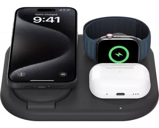 Беспроводное зарядное устройство Belkin 3-in-1 Magnetic Foldable Black (WIZ029VFBK)