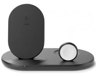 Беспроводное зарядное устройство Belkin Boost Up 3-in-1 Wireless Charger Black (WIZ001VFBK)
