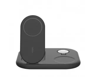 Бездротовий зарядний пристрій Belkin BoostCharge 3-in-1 Magnetic Foldable Wireless Charger with Qi2 15W Black (WIZ029vfBK)