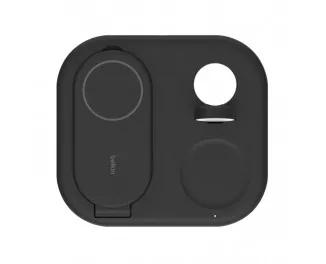 Бездротовий зарядний пристрій Belkin BoostCharge 3-in-1 Magnetic Foldable Wireless Charger with Qi2 15W Black (WIZ029vfBK)