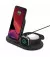Бездротовий зарядний пристрій Belkin BoostCharge 3-in-1 Wireless Charger for Apple Devices Black (WIZ001vfBK)