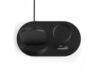 Бездротовий зарядний пристрій Belkin BoostCharge 3-in-1 Wireless Charger for Apple Devices Black (WIZ001vfBK)