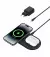 Беспроводное зарядное устройство Belkin BoostCharge Pro 2-in-1 Magnetic Wireless Charging Pad with Qi2 15W Black (WIZ021vfBK)
