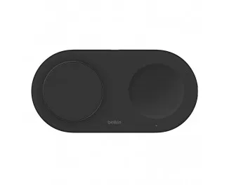 Беспроводное зарядное устройство Belkin BoostCharge Pro 2-in-1 Magnetic Wireless Charging Pad with Qi2 15W Black (WIZ021vfBK)