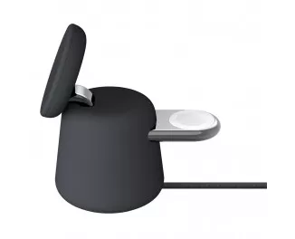 Беспроводное зарядное устройство Belkin BoostCharge Pro 2-in-1 Wireless Charging Dock with MagSafe 15W Charcoal (WIZ020vfH36)