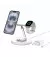 Беспроводное зарядное устройство Belkin BoostCharge Pro 3-in-1 Magnetic Wireless Charging Stand with Qi2 15W White (WIZ023vfWH)