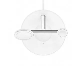 Беспроводное зарядное устройство Belkin BoostCharge Pro 3-in-1 Wireless Charger with Official MagSafe Charging 15W White (WIZ017vfWH)