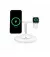 Бездротовий зарядний пристрій Belkin BoostCharge Pro 3-in-1 Wireless Charging Stand with Qi2 15W White (WIZ032kqWH)