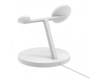 Бездротовий зарядний пристрій Belkin BoostCharge Pro 3-in-1 Wireless Charging Stand with Qi2 15W White (WIZ032kqWH)