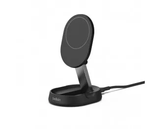 Бездротовий зарядний пристрій Belkin BoostCharge Pro Convertible Magnetic Wireless Charging Stand with Qi2 15W Black (WIA008btBK)