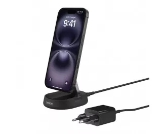 Беспроводное зарядное устройство Belkin BoostCharge Pro Convertible Magnetic Wireless Charging Stand with Qi2 15W Black (WIA008vfBK)