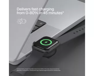 Беспроводное зарядное устройство Belkin USB-C Apple Watch Charger Black (WIZ022GLWH-B1)