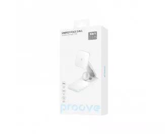 Бездротовий зарядний пристрій Proove Energy Fold 3in1 15W White (WSEF15010002)