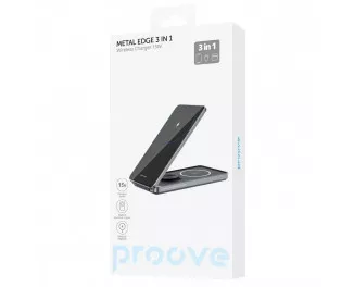 Беспроводное зарядное устройство Proove Metal Edge 3in1 15W Gray (WSME15010003)