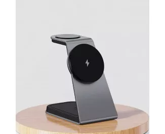 Бездротовий зарядний пристрій Proove Omni Power 3in1 15W Gray (WSOP15020003)