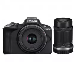 Бездзеркальний фотоапарат Canon EOS R50 RF-S 18-45 IS STM + RF-S 55-210 IS STM Black (5811C034)
