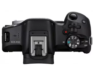 Бездзеркальний фотоапарат Canon EOS R50 RF-S 18-45 IS STM + RF-S 55-210 IS STM Black (5811C034)