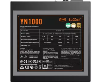 Блок живлення 1000W PcCooler YN1000 80+ GOLD (P5-YN1000-G1FFBK1-EU)