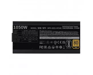 Блок живлення 1050W CoolerMaster MWE GOLD 1050 V2 ATX 3.1 (MPE-A501-AFCAG-3EEU)