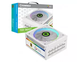 Блок живлення 1050W Gamemax RGB1050 PRO WH (ATX3.0/3.1 PCI)