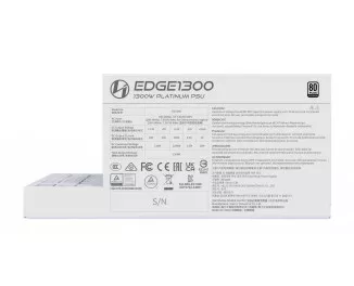 Блок питания 1300W Lian Li EDGE1300 White (G9P.EG1300.WE00.EU)