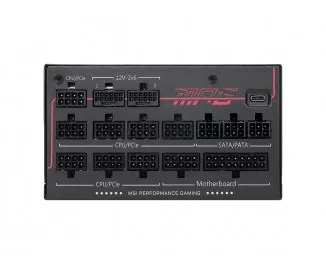 Блок питания 1300W MSI MPG Ai1300TS PCIE5